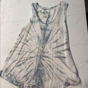 Tie dye American eagle tank